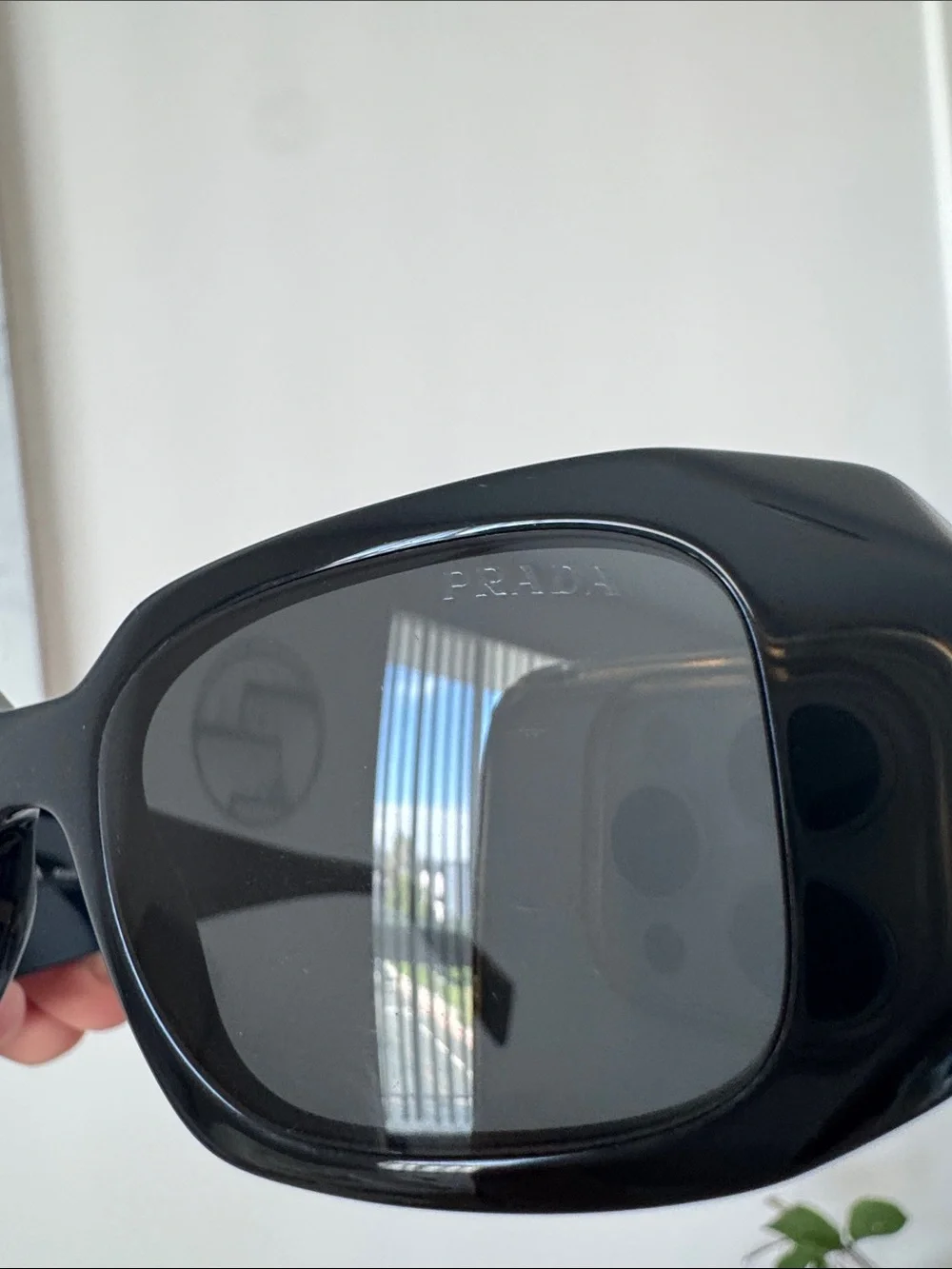 PRADA PR 17W Black Frame Sunglasses Unisex
